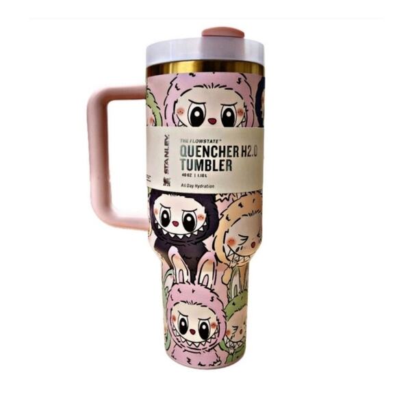 Labubu x LoveShackFancy x Stanley H2.0 Tumbler, Authentic Collectible, 40oz - Picture 1 of 9
